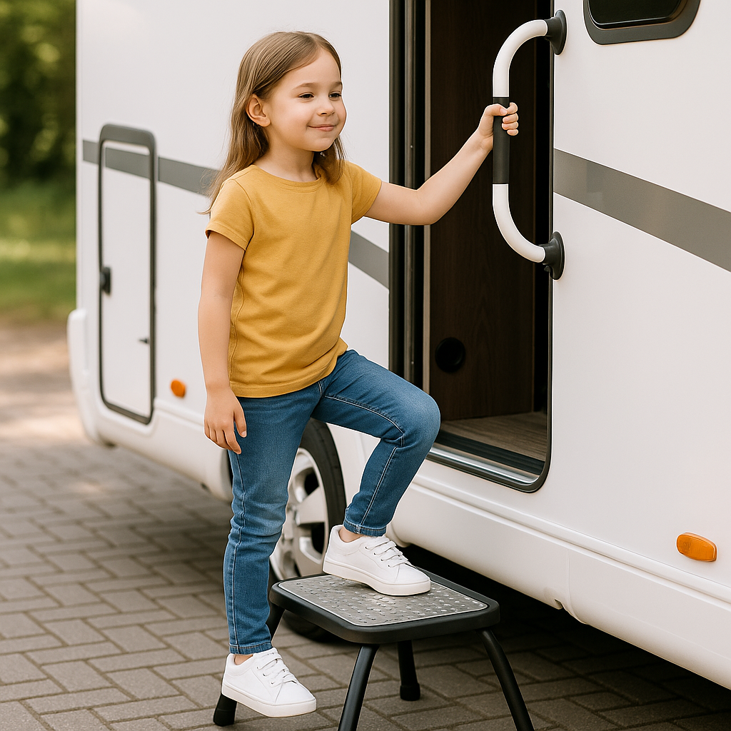 Best RV Step Stools and Entry Handles for Kids