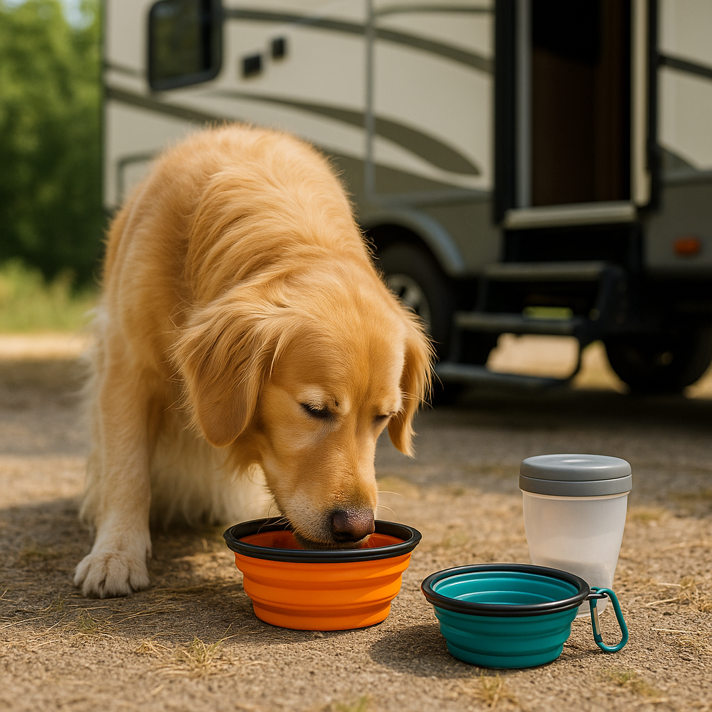 Best Collapsible Pet Bowls and Travel Feeders for RVing