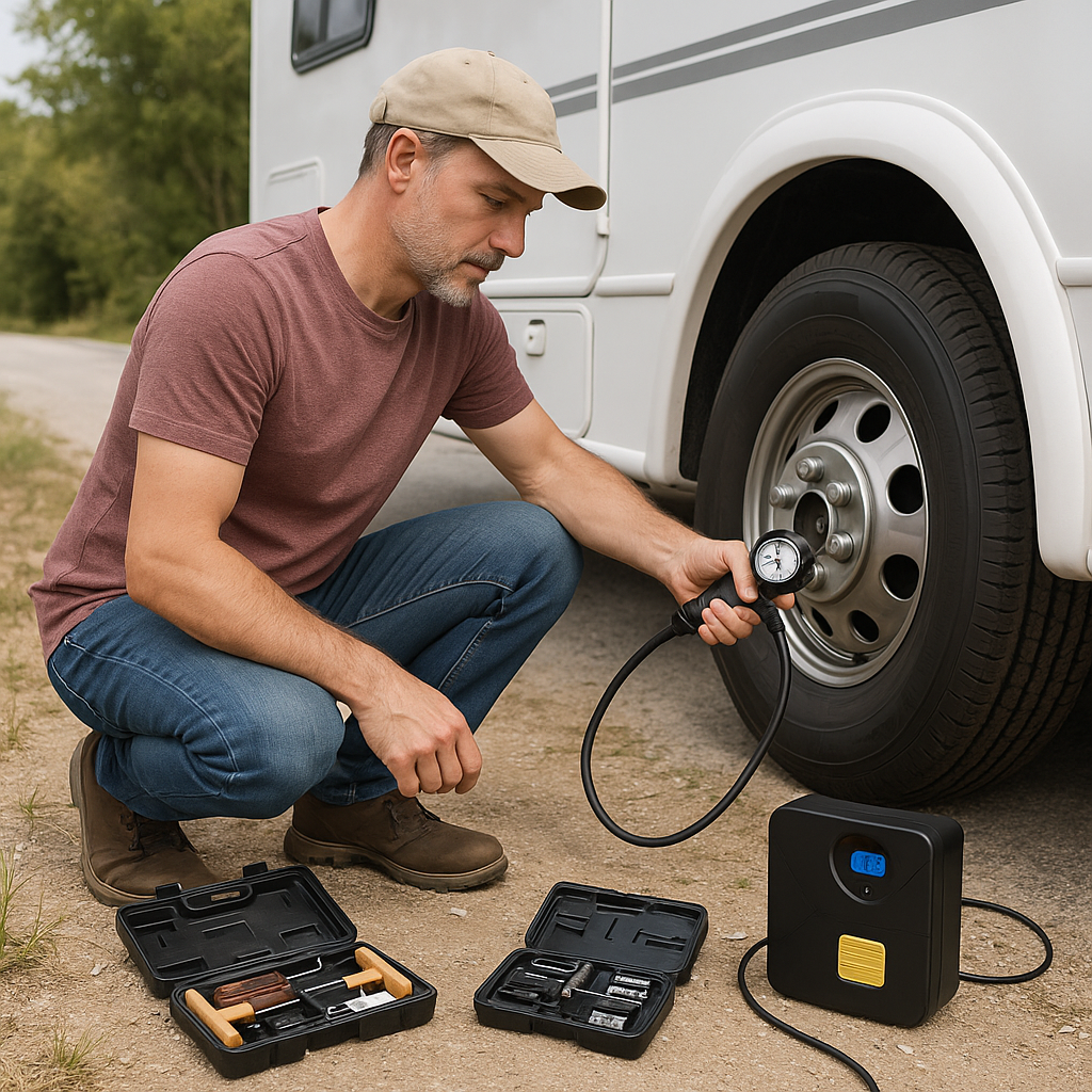 Best Tire Repair Kits and Inflators for RV Emergencies