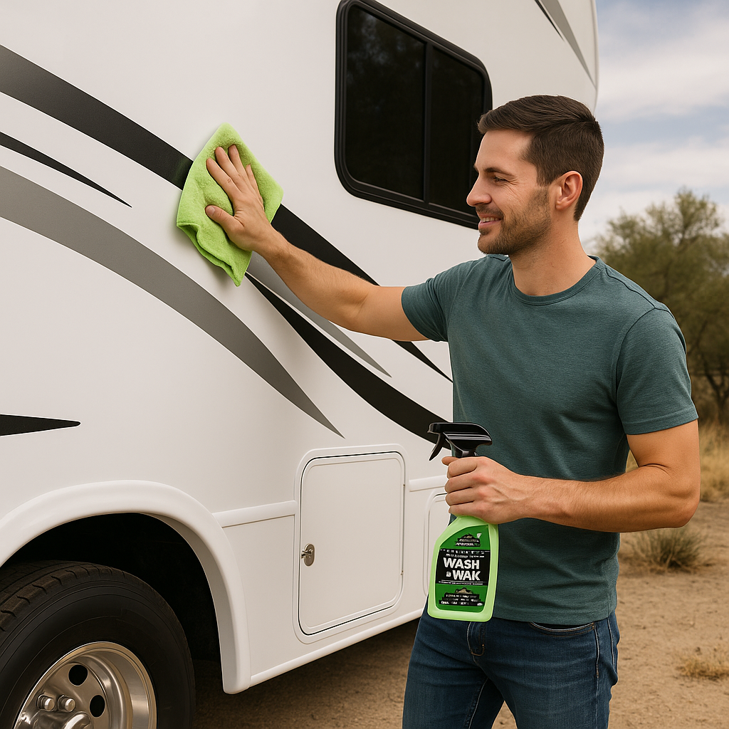 Best Waterless RV Wash Products for Dry Camping